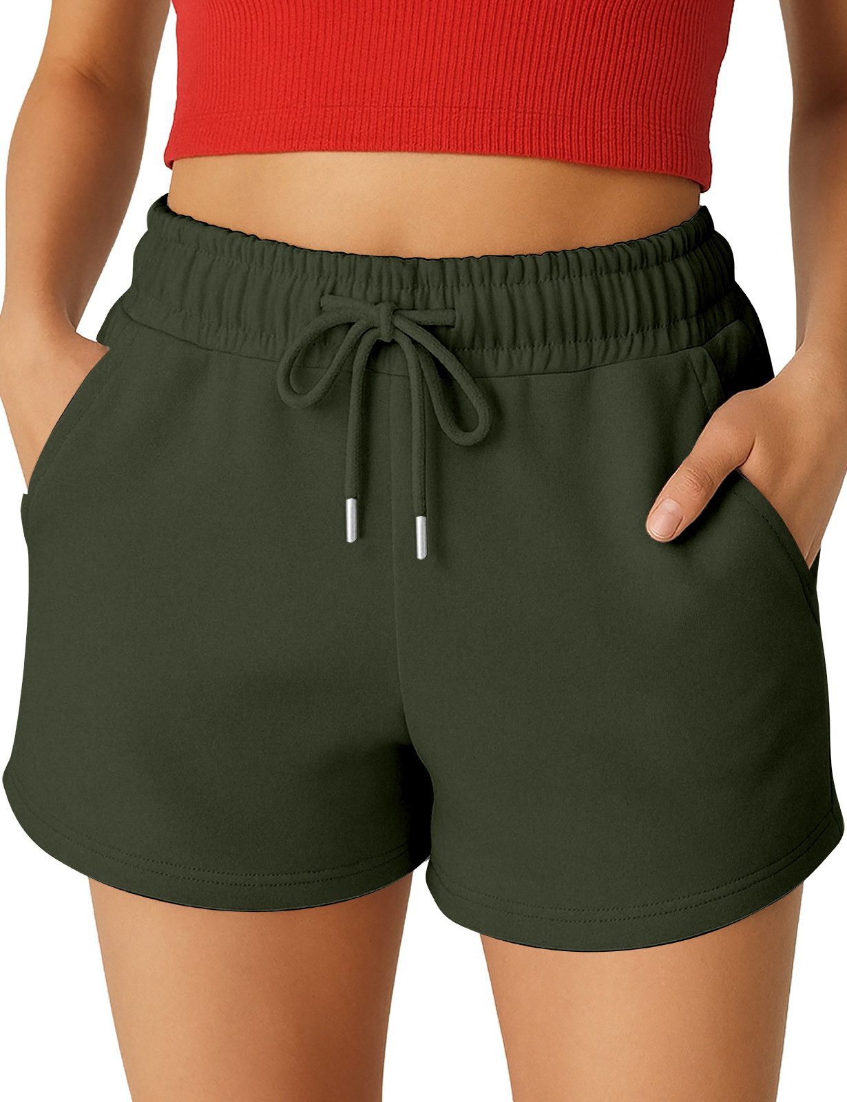 R-CAMP Shorts Kurze Hosen Damen Sweatshorts (Packung, 1-tlg., 1tlg) Lycra - günstig online kaufen