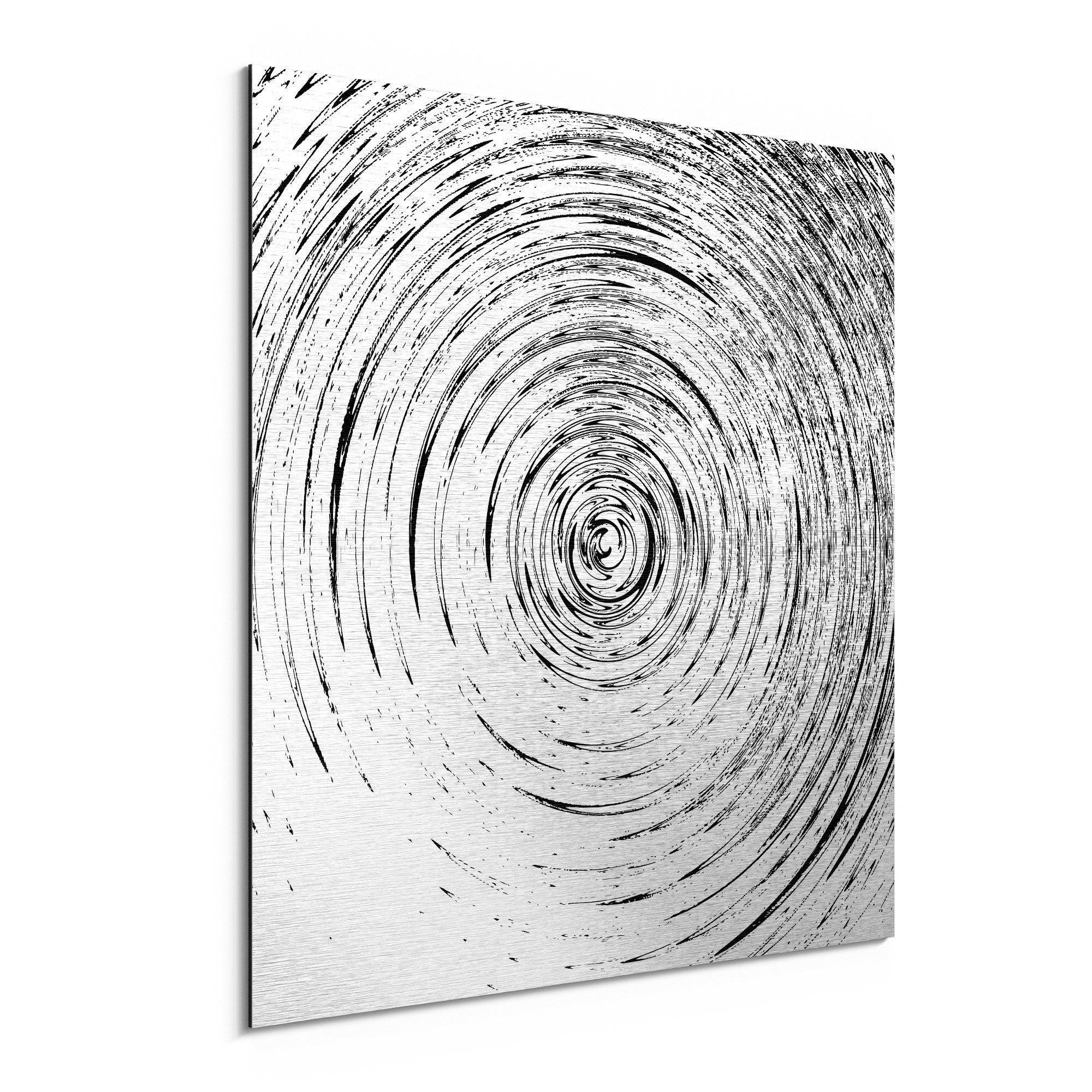 DEQORI Metallbild 'Im Sog der Linien', Alu Dibond Bild Aluminium Aluverbund günstig online kaufen