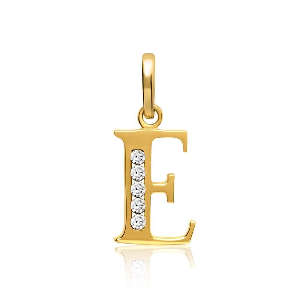 Buchstabenanhänger 333er Gold Anhänger Buchstabe E GP0136