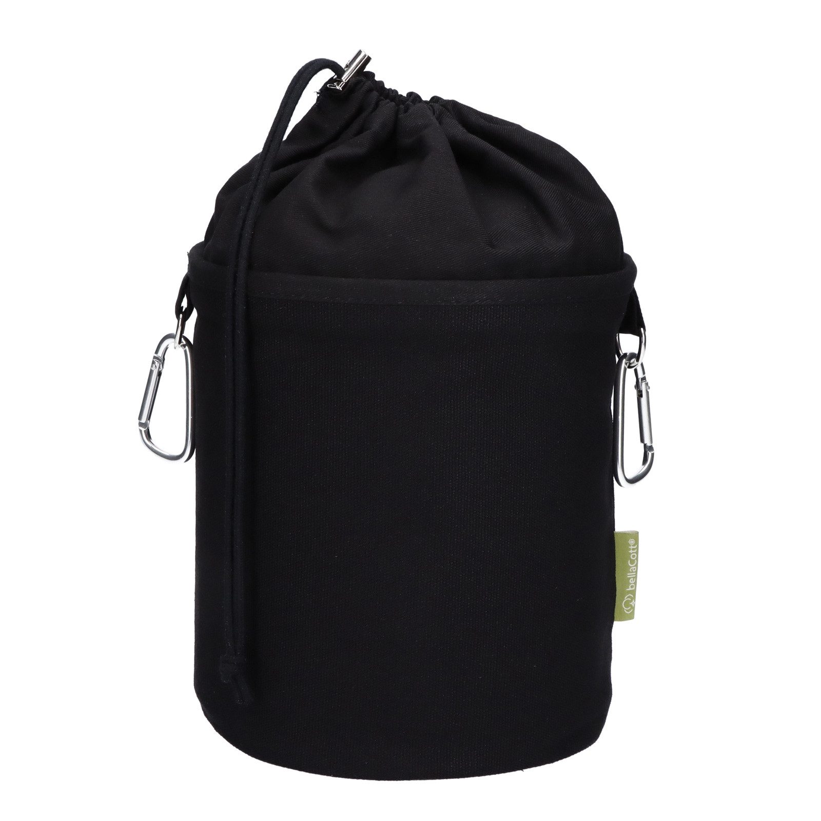 bellaCott Wäscheklammern Wäscheklammerbeutel Canvas mit 2 Karabinerhaken, Auf links Waschbar bei 40 Grad/bügelbar, Trockner auf niedriger Stufe