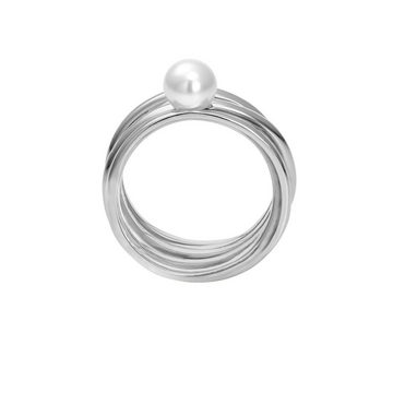 Heideman Fingerring Serpens poliert (Ring, 1-tlg., inkl. Geschenkverpackung), Damenring für Frauen mit Perle