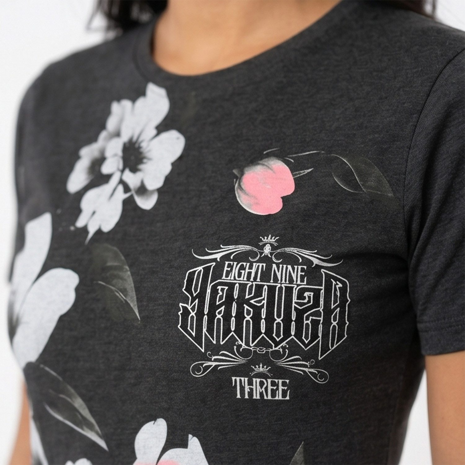YAKUZA Shirtkleid Flowers – Bild 4 von 5