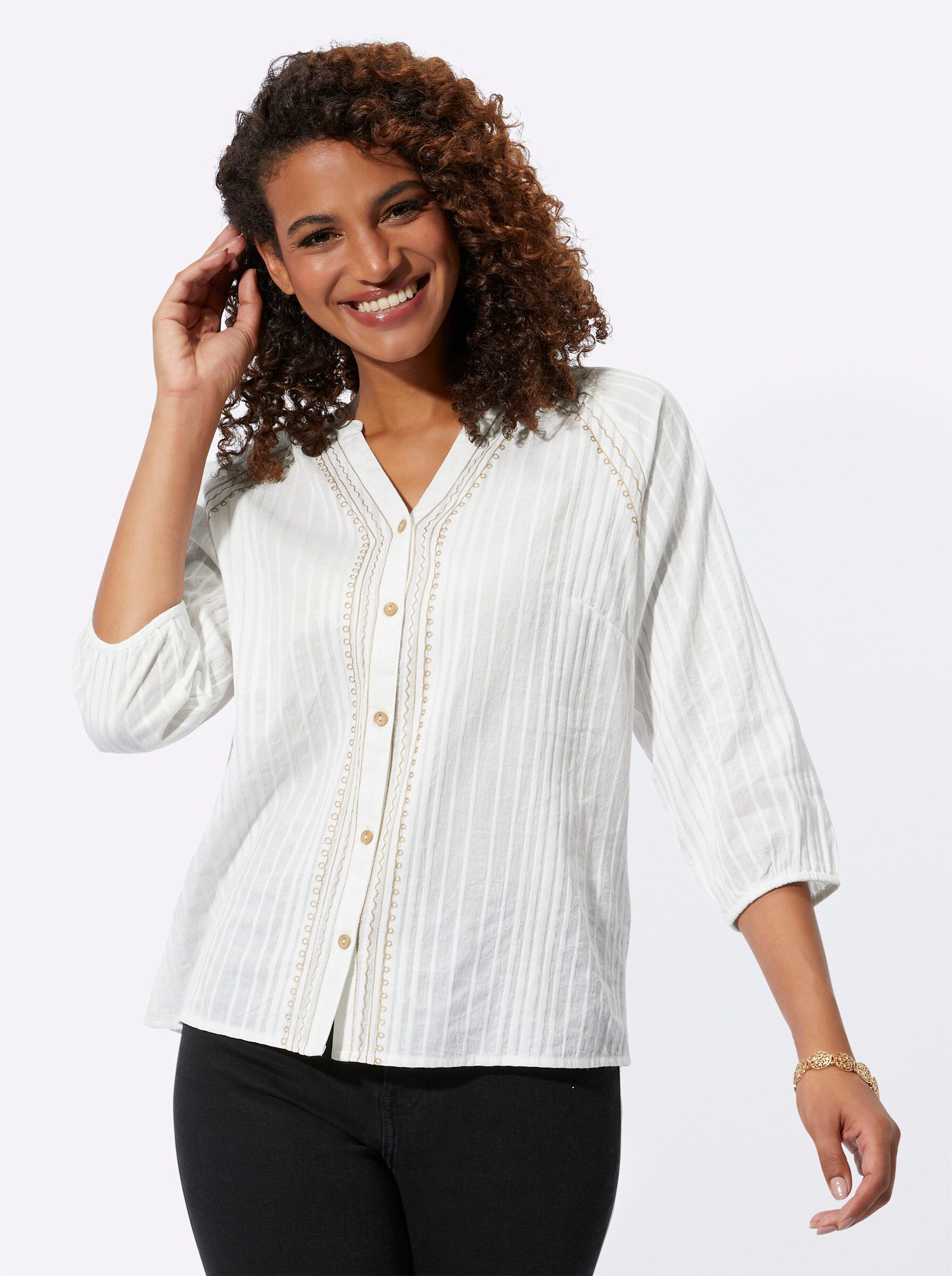 Klassische Bluse Baumwollbluse