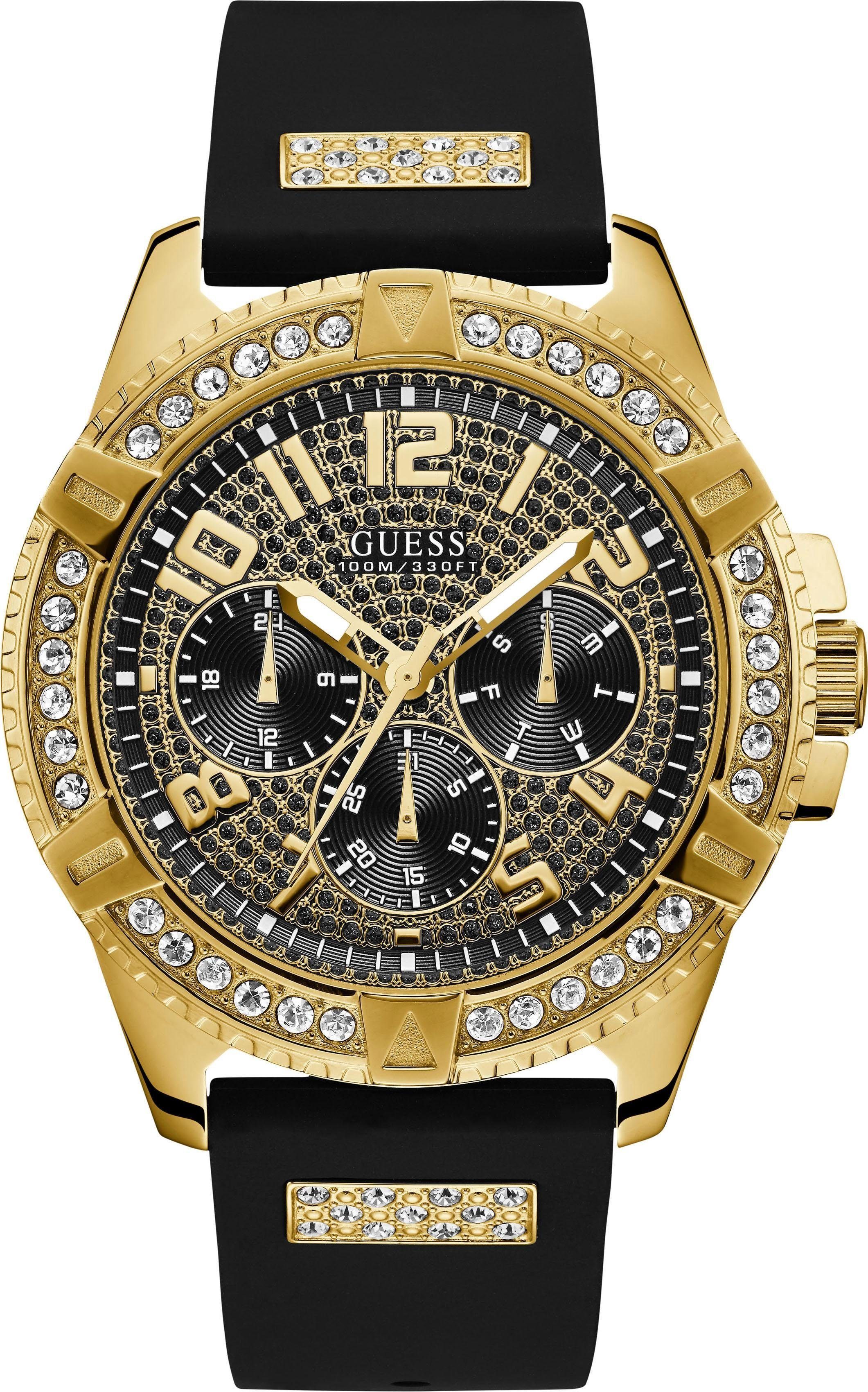 Guess Multifunktionsuhr FRONTIER W1132G1, Armbanduhr, Quarzuhr, Herrenuhr, günstig online kaufen