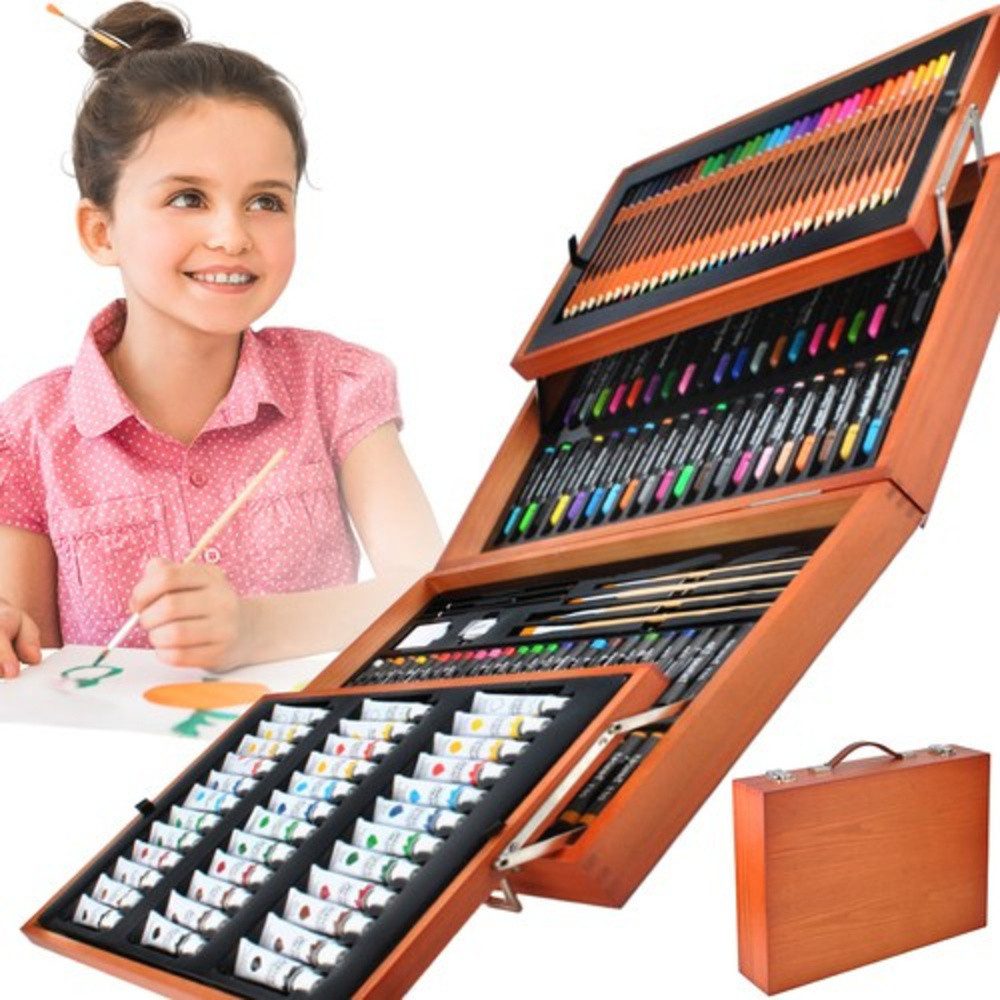 MAALEO Malpalette Malkoffer 177 Kunstset, Inspiration zur Entwicklung von Kreativität und Talent