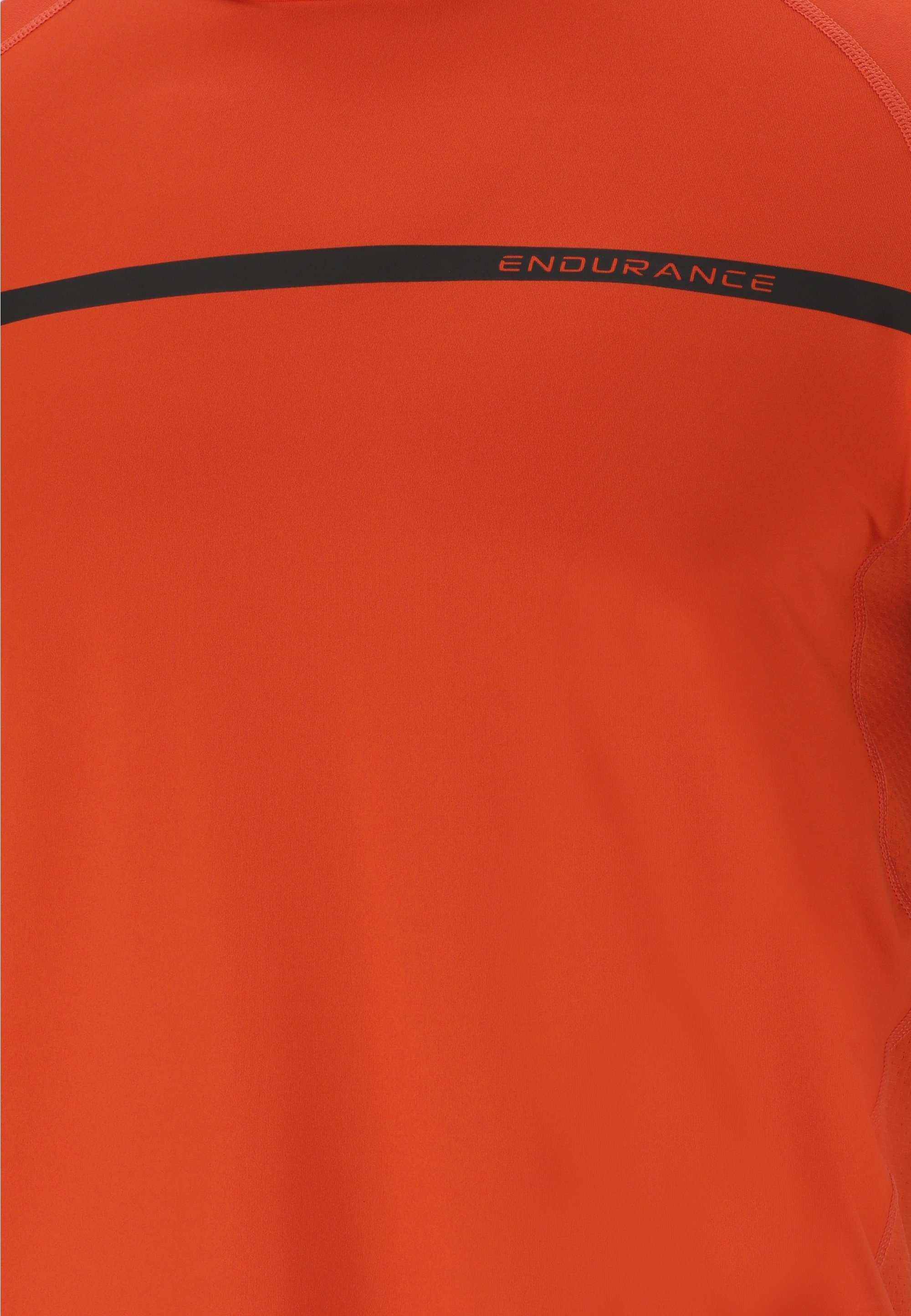 ENDURANCE orange Funktionsshirt schnelltrocknendem aus Serzo (1-tlg) Funktionsstretch