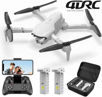 4DRC für Kinder & Anfänger, klappbarer Quadcopter Spielzeug-Drohne (1080P HD, F10, 32 Minuten Flugzeit, FPV-Live-Video, automatischer Schwebeflug)