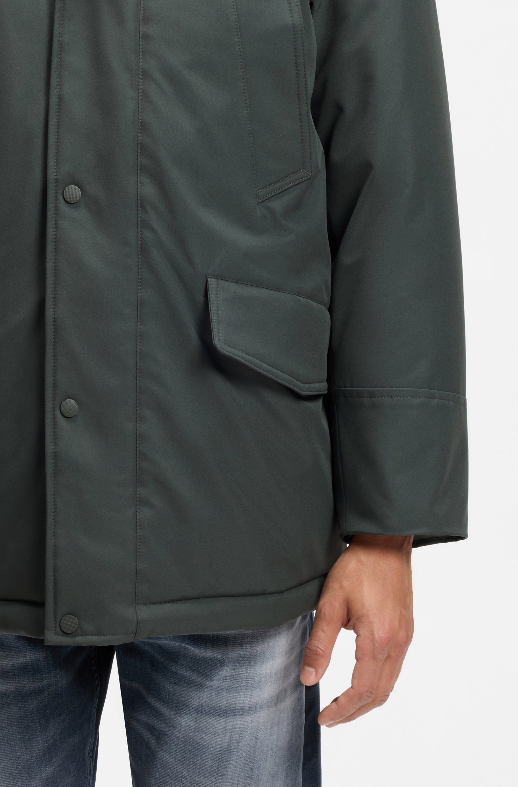 BOSS ORANGE Parka Osiass1 im Relaxed Fit, wasserabweisend