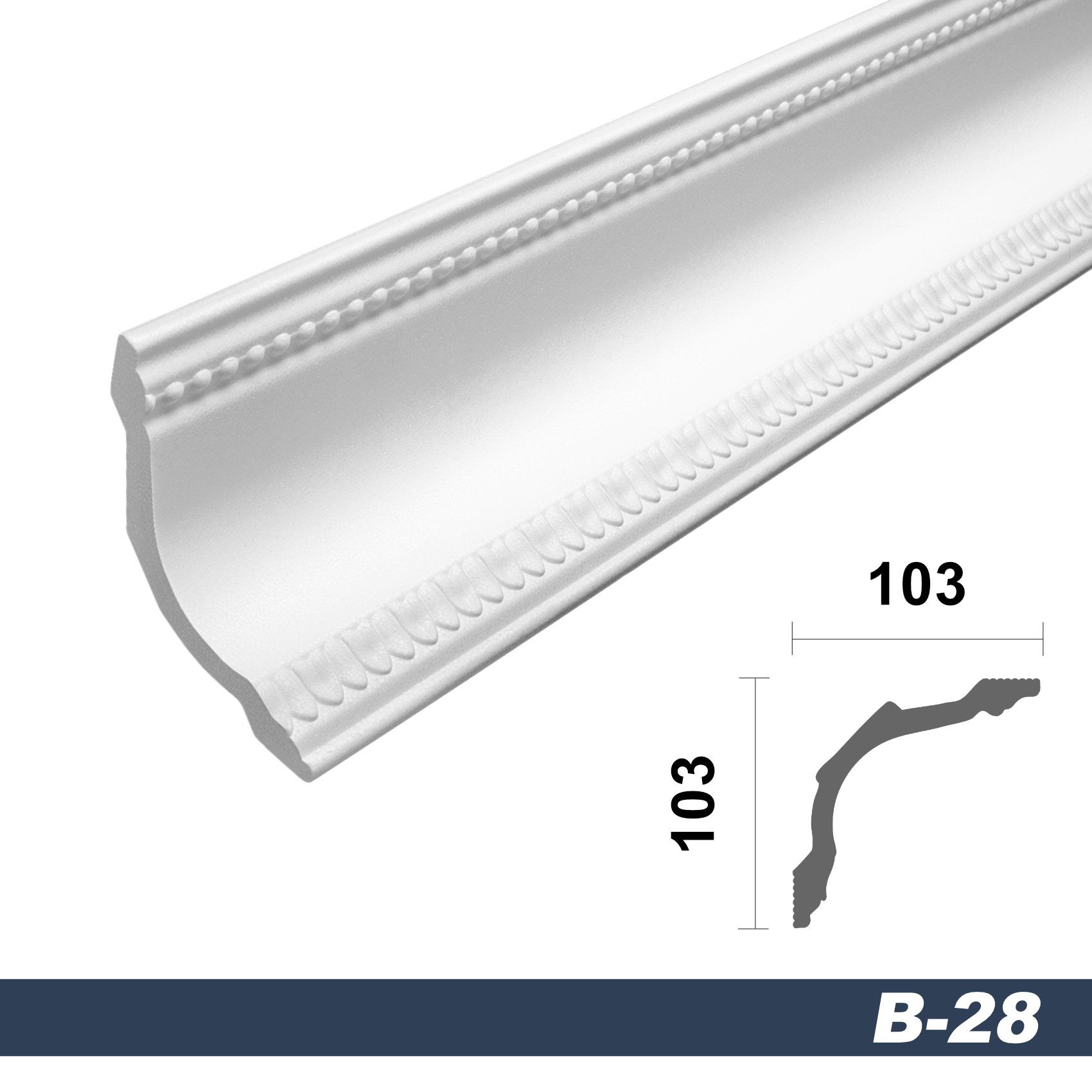 marbet design Stuckleiste B-28, 2 Meter, günstig online kaufen
