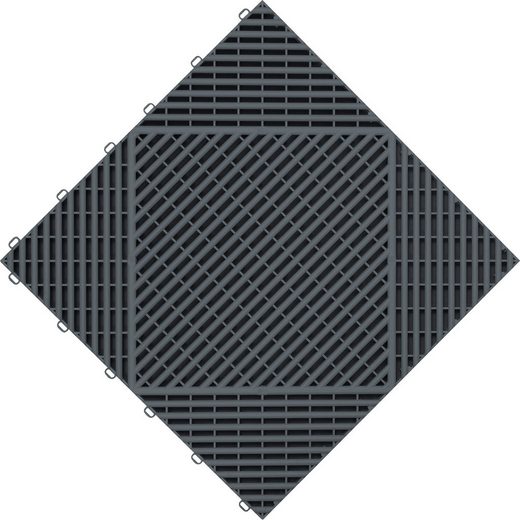 florco® Terrassenplatten »classic«, 40x40 cm, 6-St., Klickfliesen