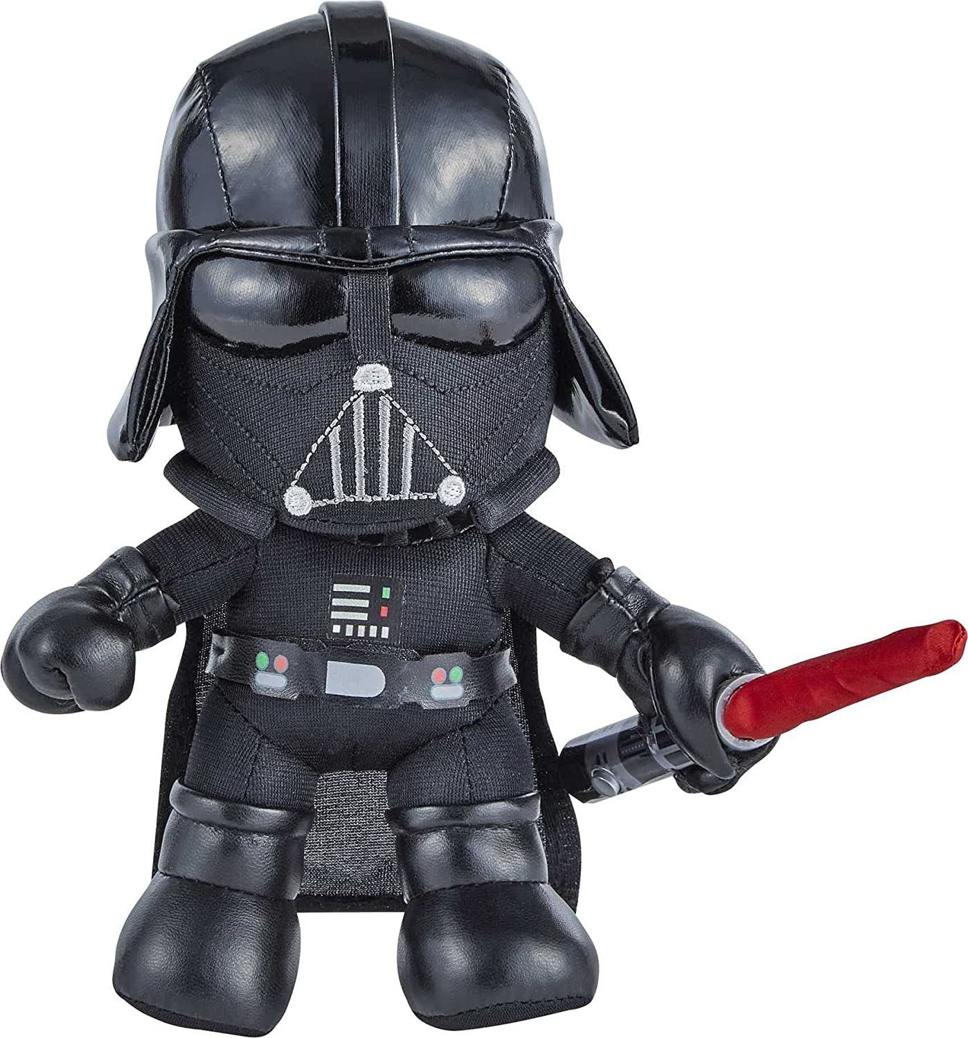 GXB31 Lichtschwert (ca. Film mit Darth Mattel® Star - 19 aufleuchtendem Disney Plüschfigur Vader Kuscheltier Wars cm)