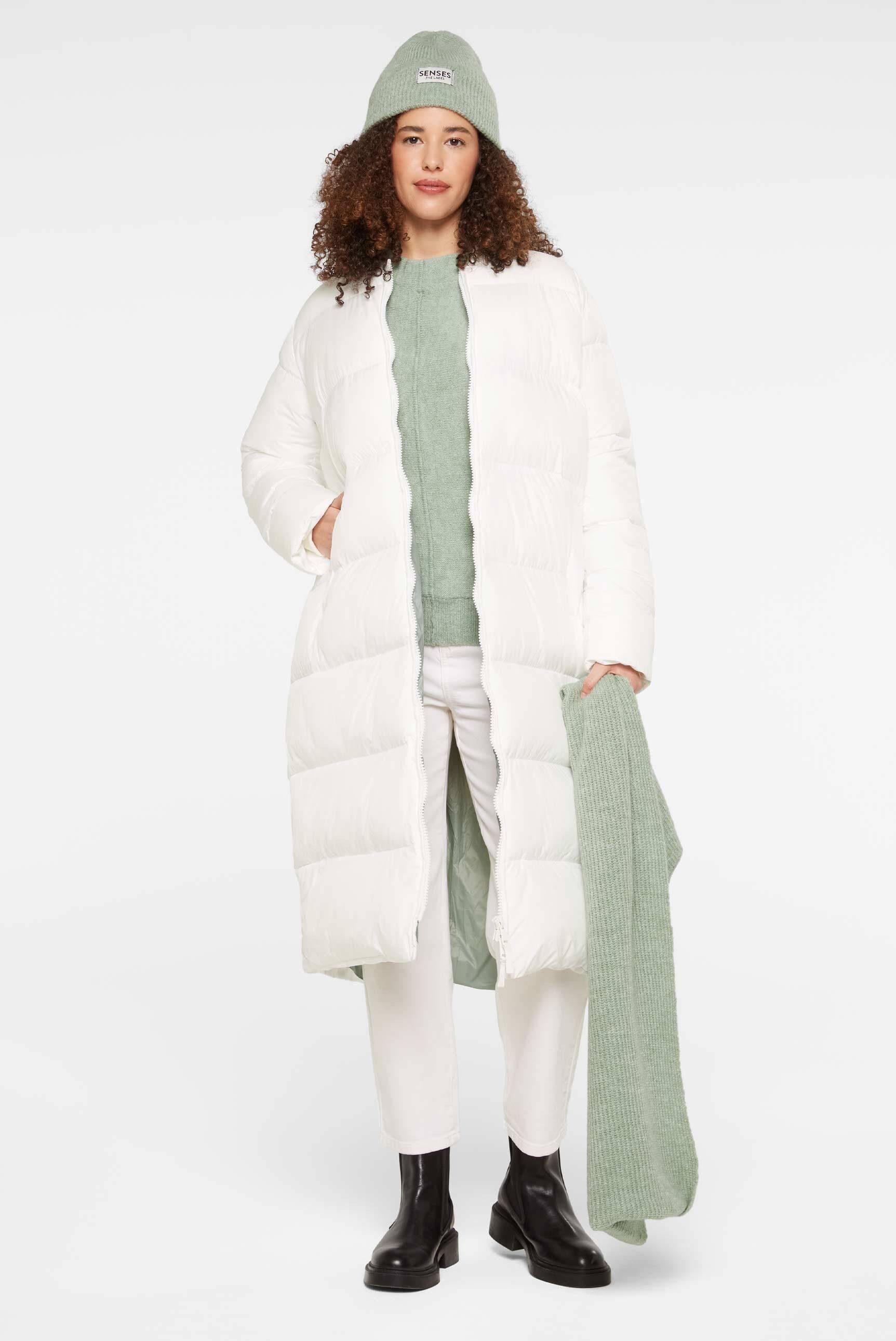 SENSES.THE LABEL Langjacke mit Zwei-Wege-Reißverschluss