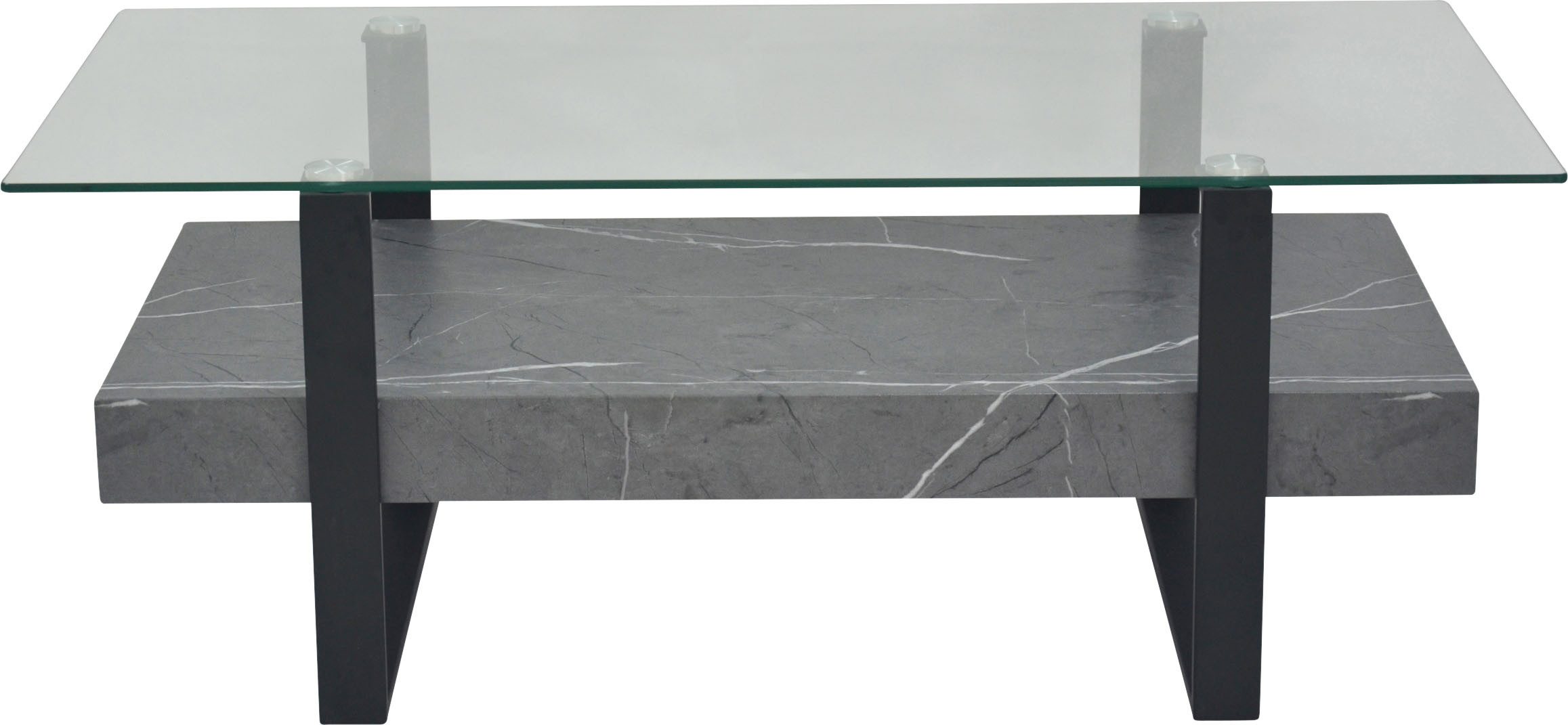HELA Couchtisch KONRAD (1-St), Couchtisch, Ablageboden, Glasplatte, Kufenge günstig online kaufen