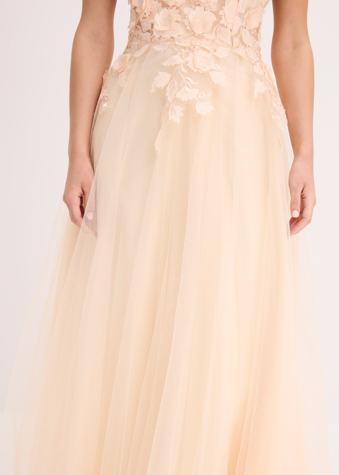bonprix Maxikleid für festliche Anlässe, aus Tüll mit floraler Applikation, Maxi-Länge – Bild 5 von 5