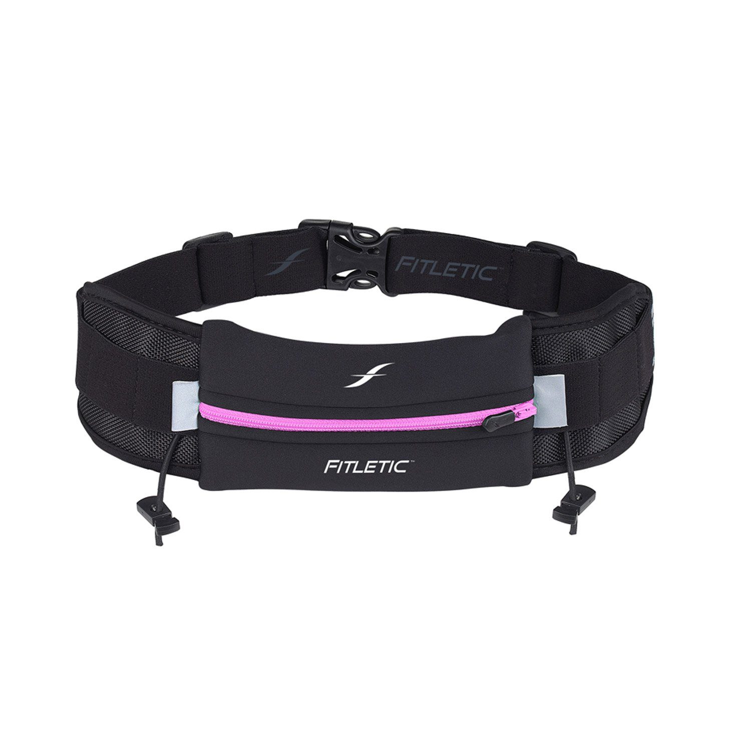 Fitletic Laufgürtel Laufgürtel Schwarz Sportgürtel, Laufausrüstung 1" "Ultimate Fitnessgürtel Handy, /Pink für Premium