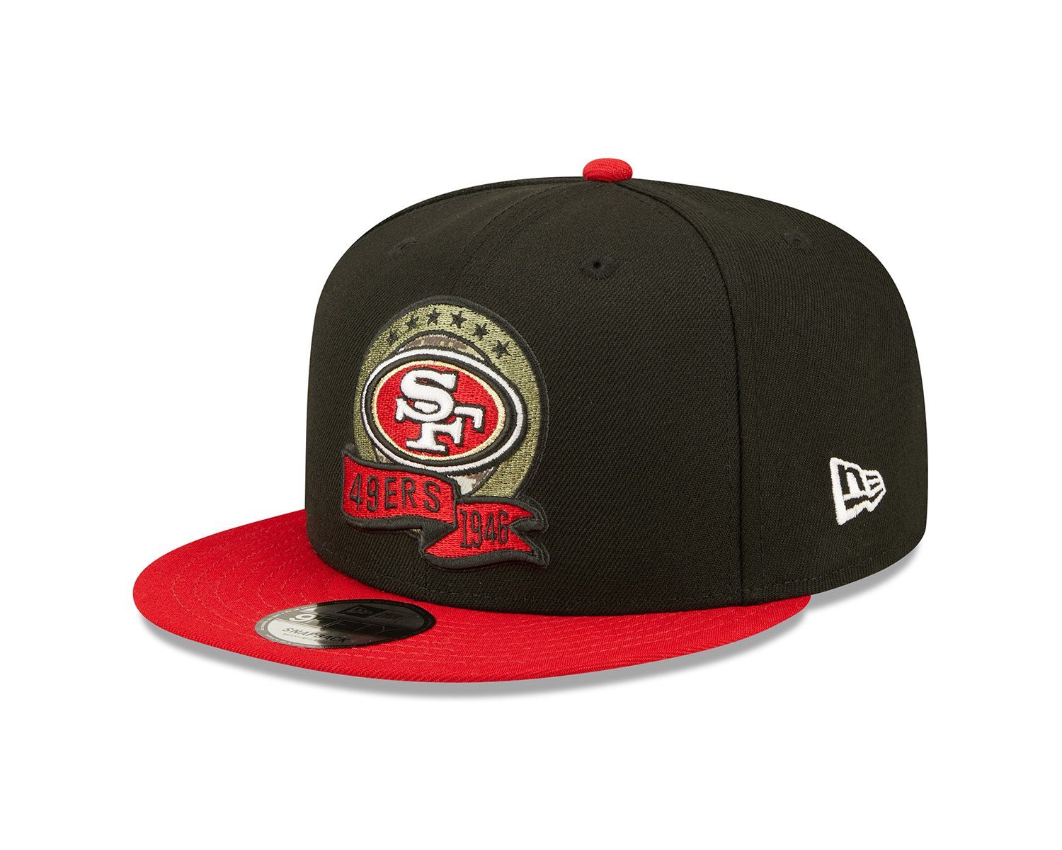 New Era Snapback Cap 9FIFTY NFL22 Salute To Service San Francisco 49ers