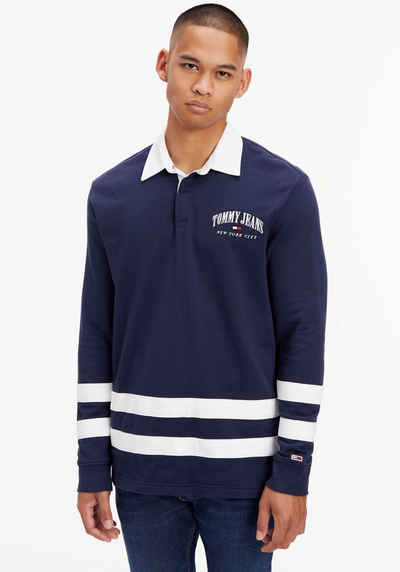 Tommy Jeans Langarmshirt TJM RLXD VARSITY RUGBY mit Polokragen