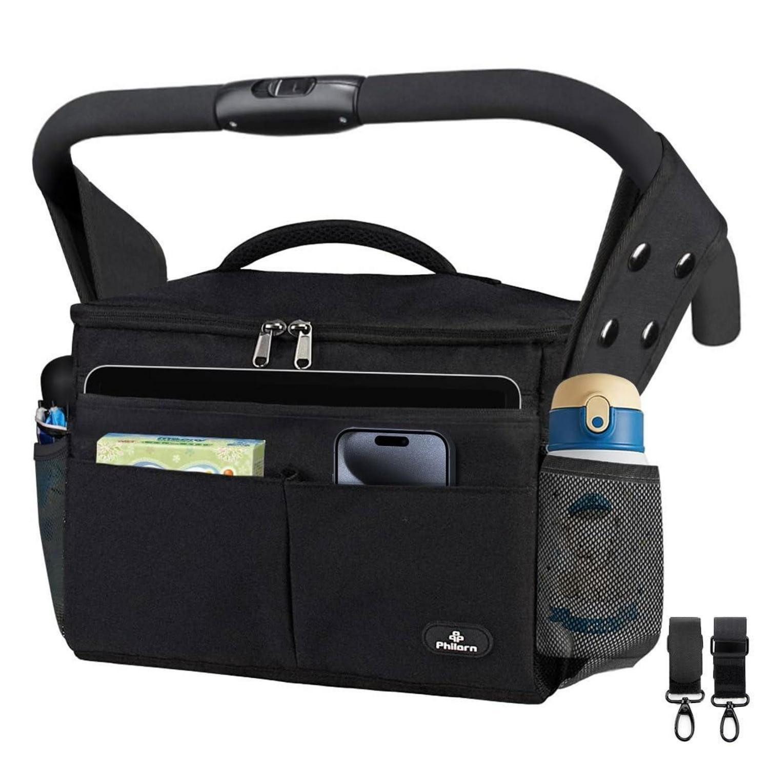 LuxusKollektion Kinderwagen-Tasche Kinderwagen Organizer mit Isolierten Getränkehaltern, Große
