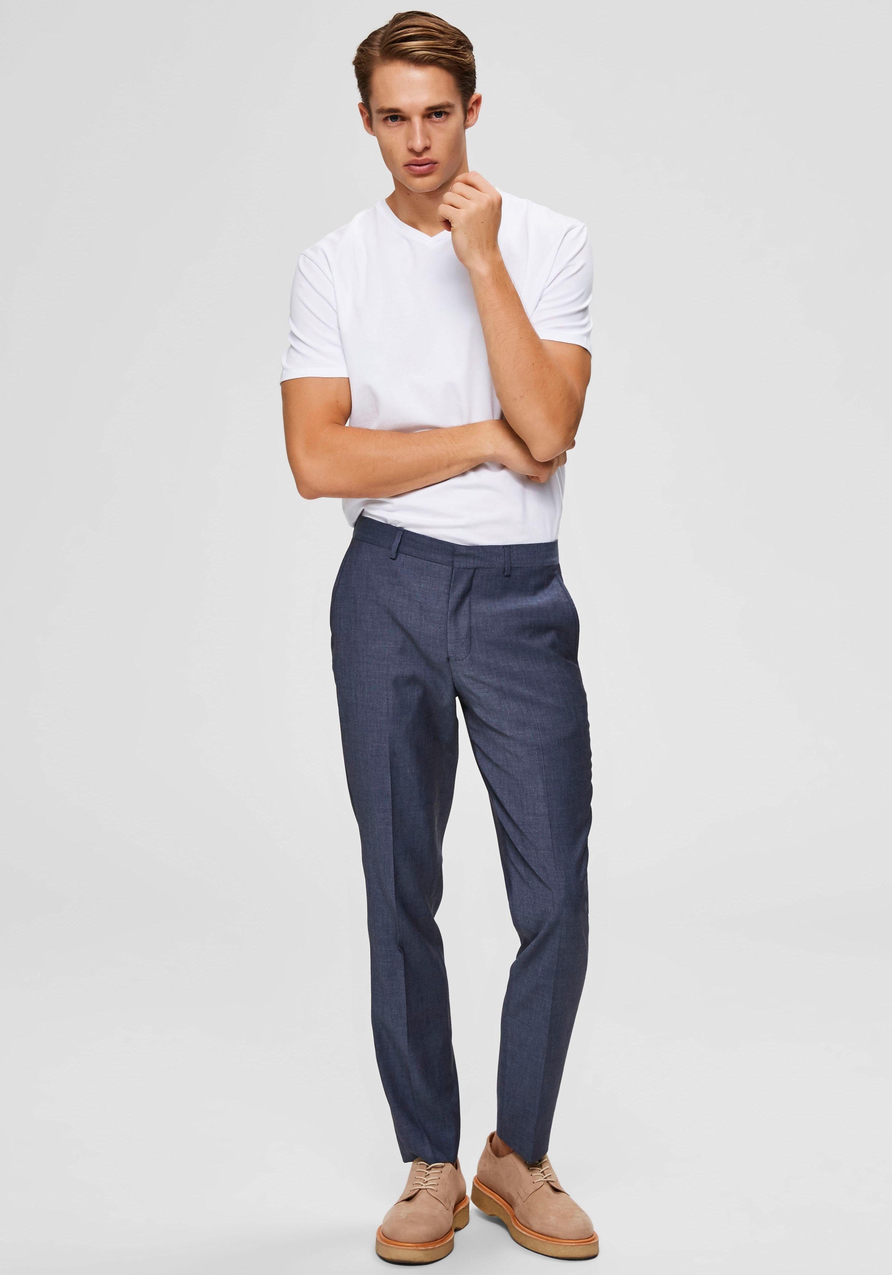 Selected V-Shirt SLHNEWPIMA SS V-NECK TEE B NOOS
