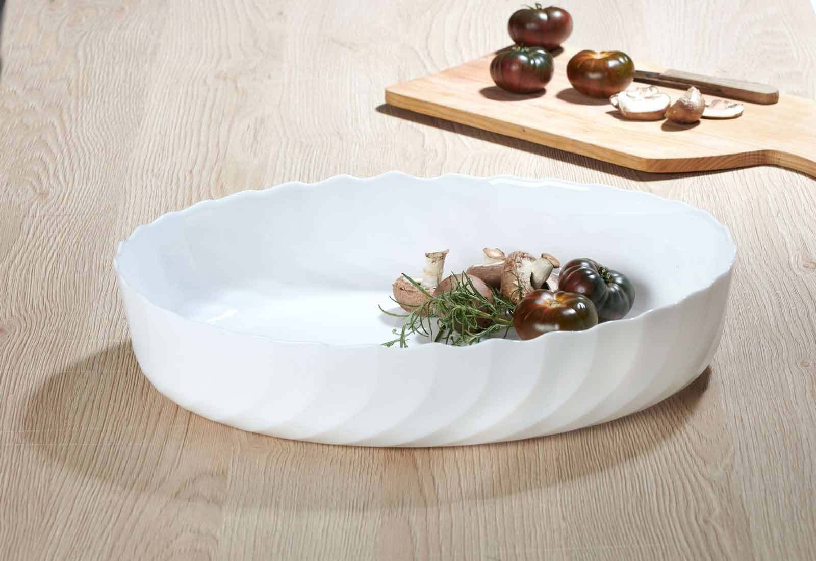 Luminarc Auflaufform Trianon Ofenform 32 x 24 cm, Glas, (1-St)