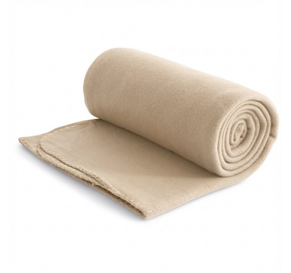 Wohndecke eco-line Fleecedecke ca. 130x160, wometo, OEKO-TEX®, 100% recyceltes Material, Antipilling
