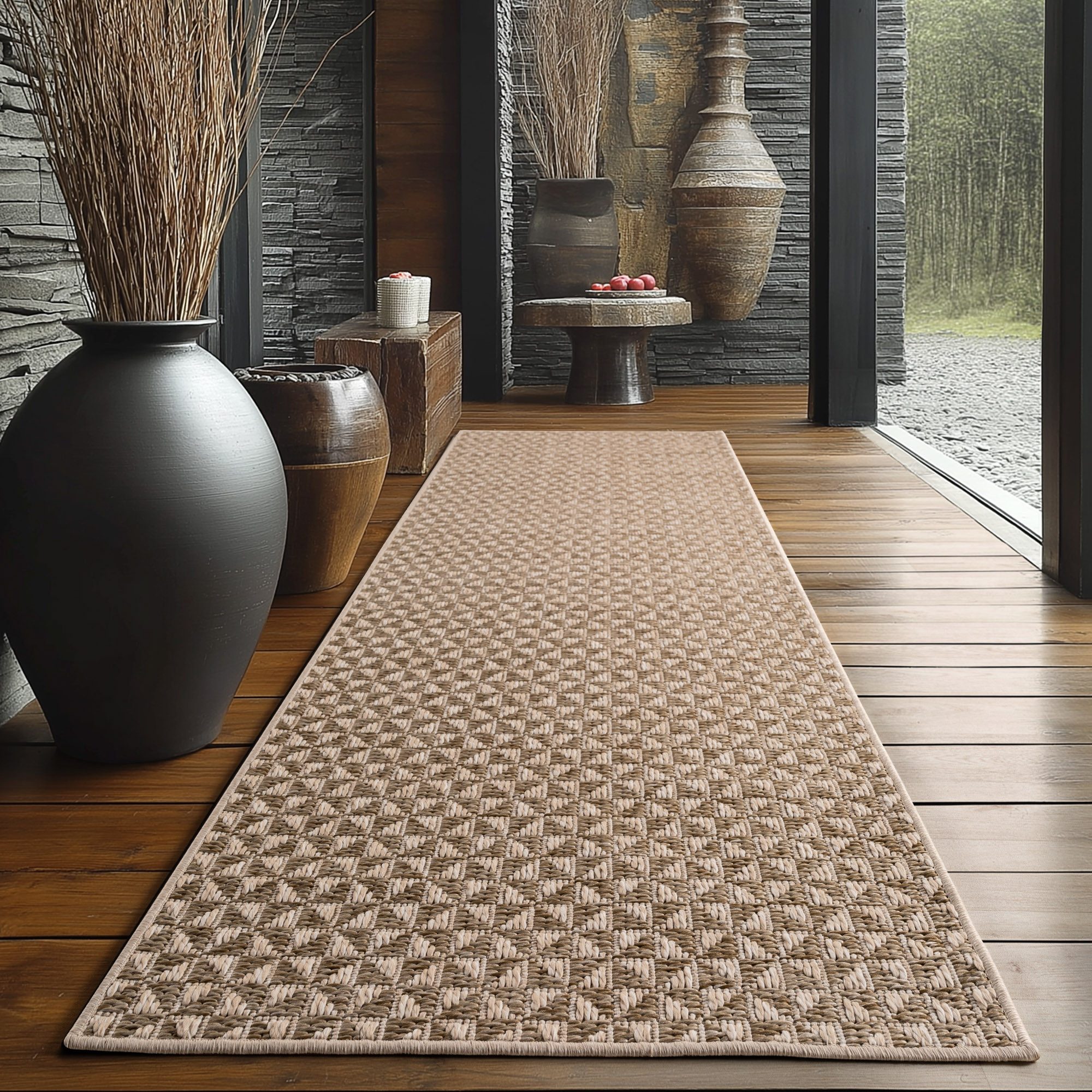 SIMPEX24 Outdoorteppich Boho Design, Läufer, Höhe: 5 mm, Outdoor Teppich We günstig online kaufen