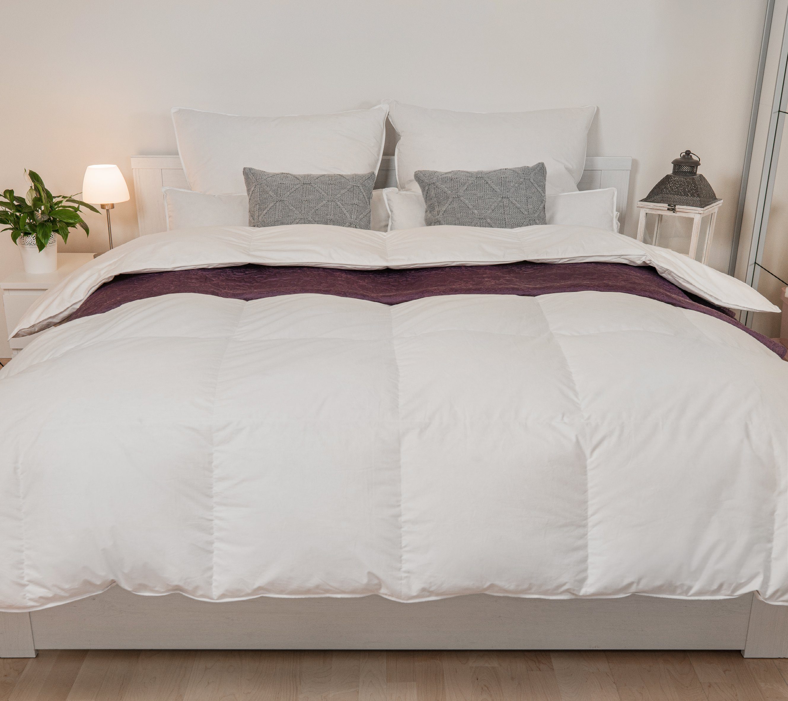 Welt der Träume Daunenbettdecke Decke Bettdecke Zudecke Schlafdecke Daunendecke Steppdecke 200x220, Füllung: 60% Daunen/ 40% Federn, Bettdecke, Steppdecke, Schlafdecke, Daunendecke, Zudecke, Daunen Decke