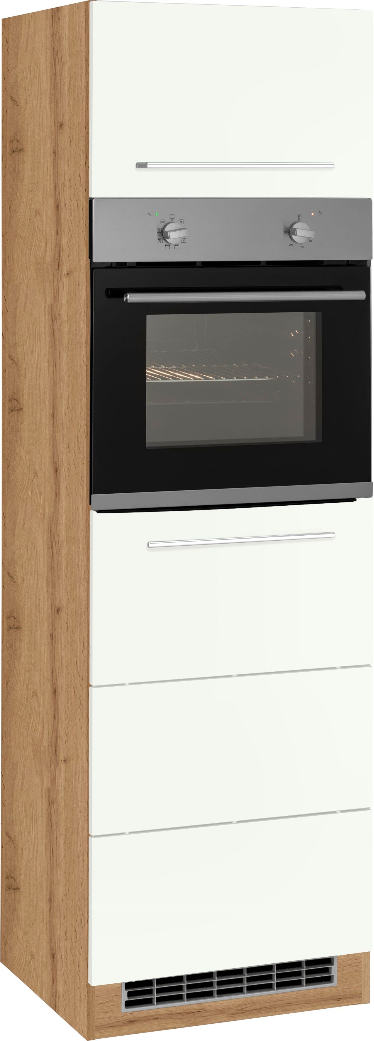 KOCHSTATION Backofenumbauschrank KS-Wien 60 cm breit, 200 cm hoch, für autarken Backofen