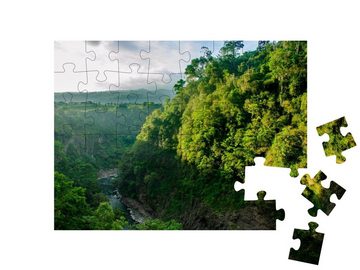 puzzleYOU Puzzle Cachi-Staudamm bei Cartago, Costa Rica, 48 Puzzleteile, puzzleYOU-Kollektionen Regenwald