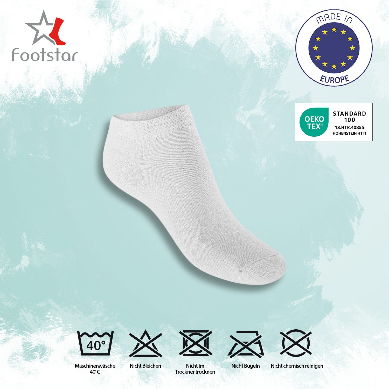 Footstar Füßlinge EVERYDAY! 10 Paar / 20 Paar Damen & Herren Sneaker Socken