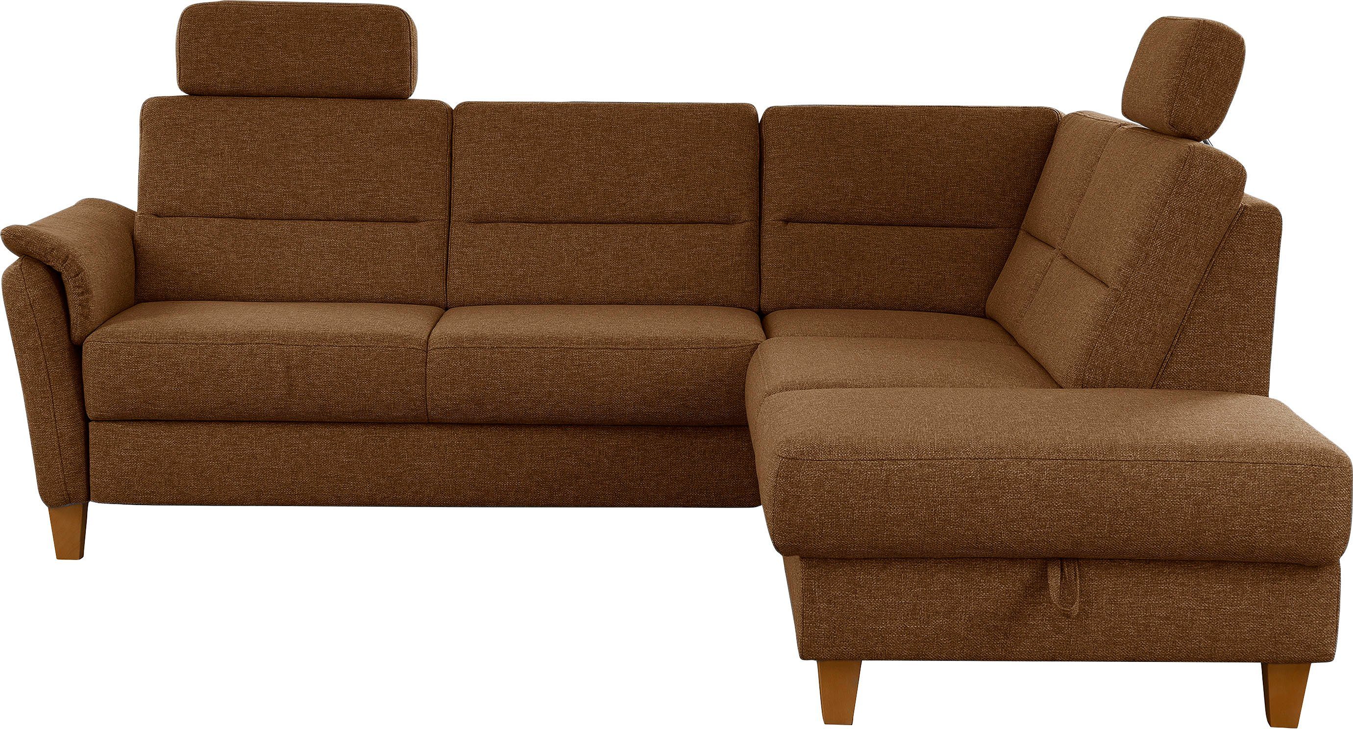 Home affaire Ecksofa Palmera L-Form, Federkern, günstig online kaufen
