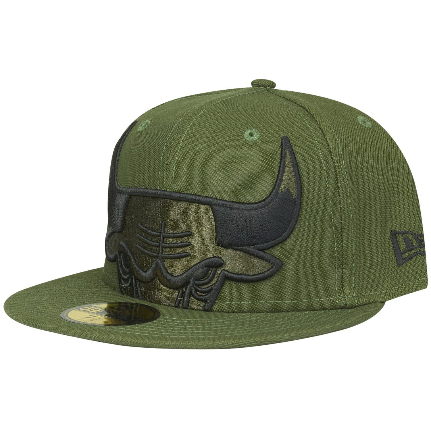 Fitted Cap 59Fifty Chicago Bulls olive