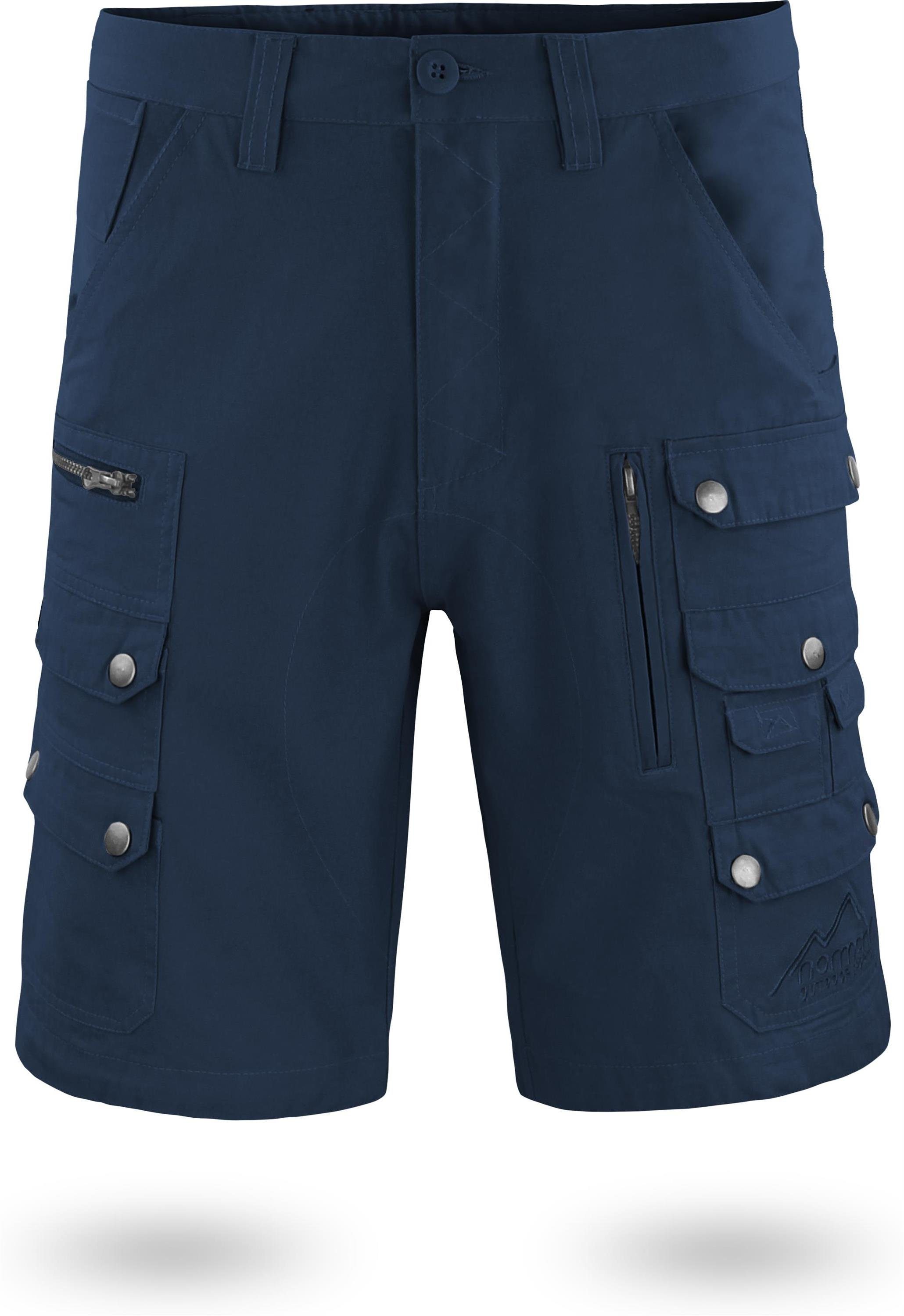 normani Bermudas Sommershorts Cargo-Shorts Taschen Mojave kurze Bio-Baumwolle mit Herren Shorts aus Arbeitsshorts Navy 100% diversen