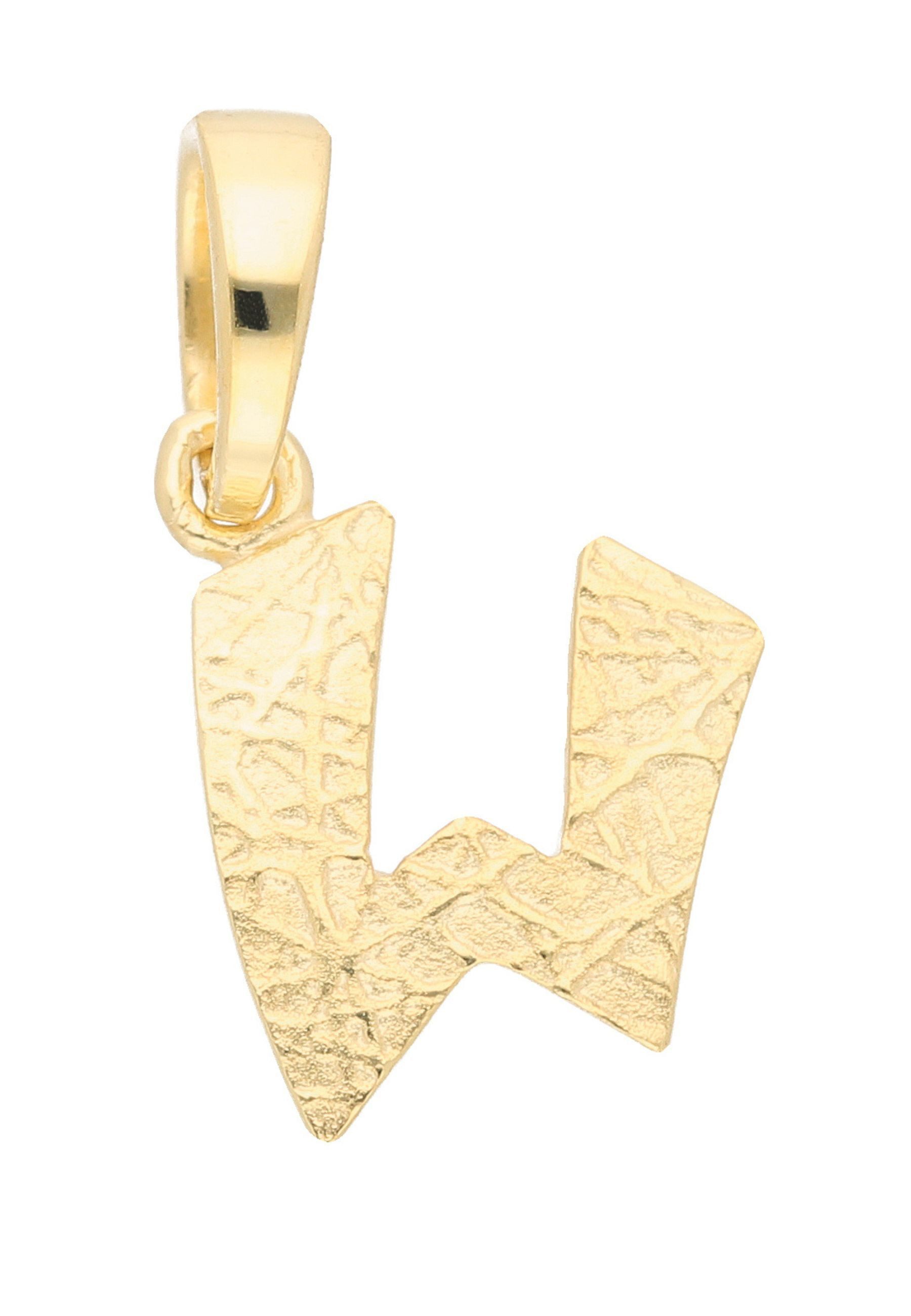 Buchstabenanhänger Buchstabenanhänger W 333 Gold (8K)