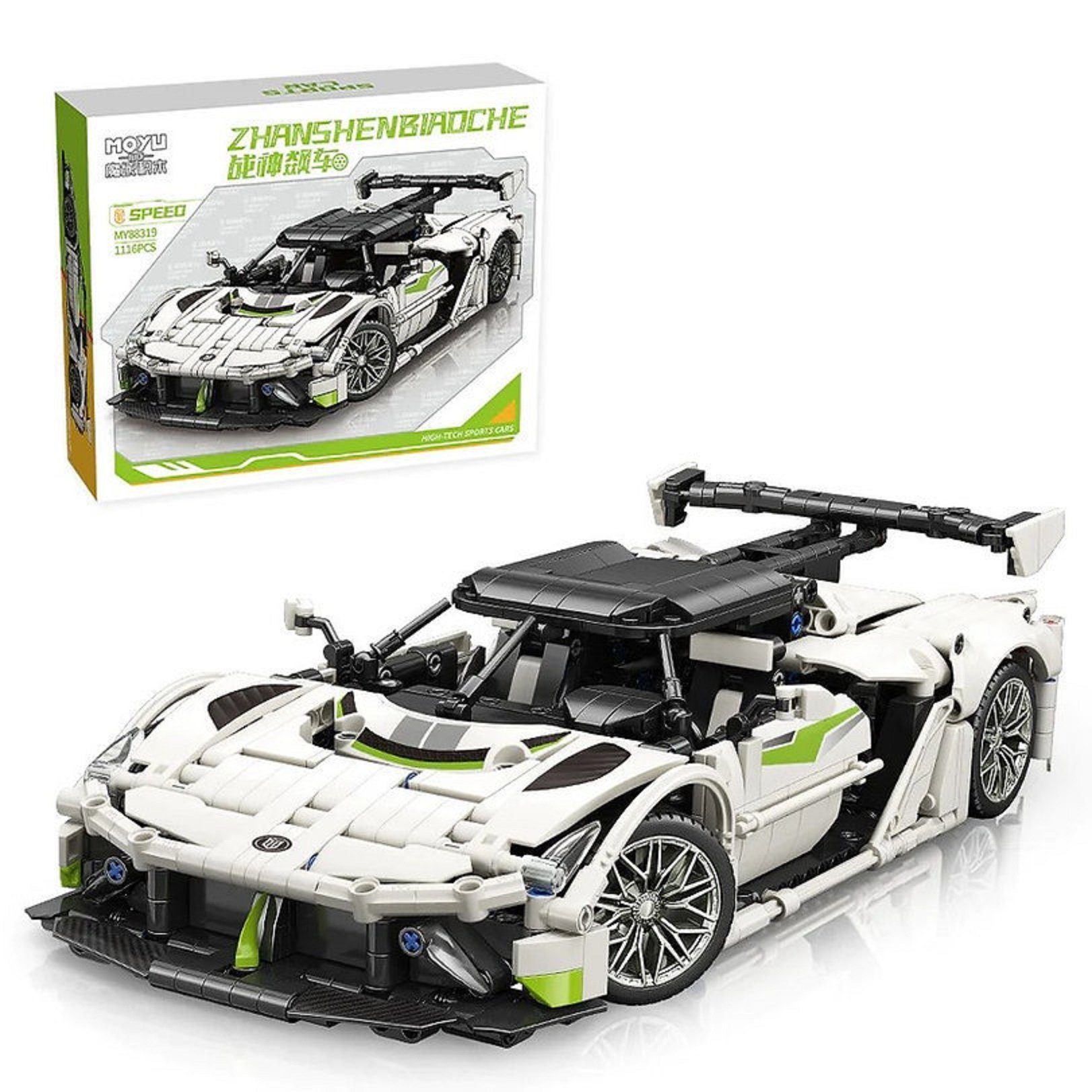 MOYU Konstruktionsspielsteine MOYU MY88319 Jesko Super Car - Sportwagen - Technik Modell, (1116 St)