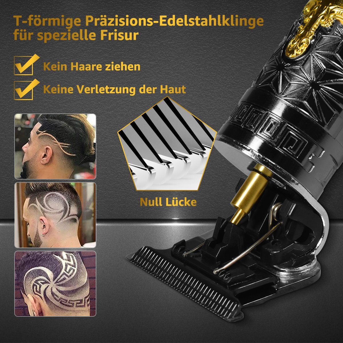 Haarschneider Rasierset Haar- Elektrorasierer,Haarschneider und Bartschneider, LifeImpree und Professional