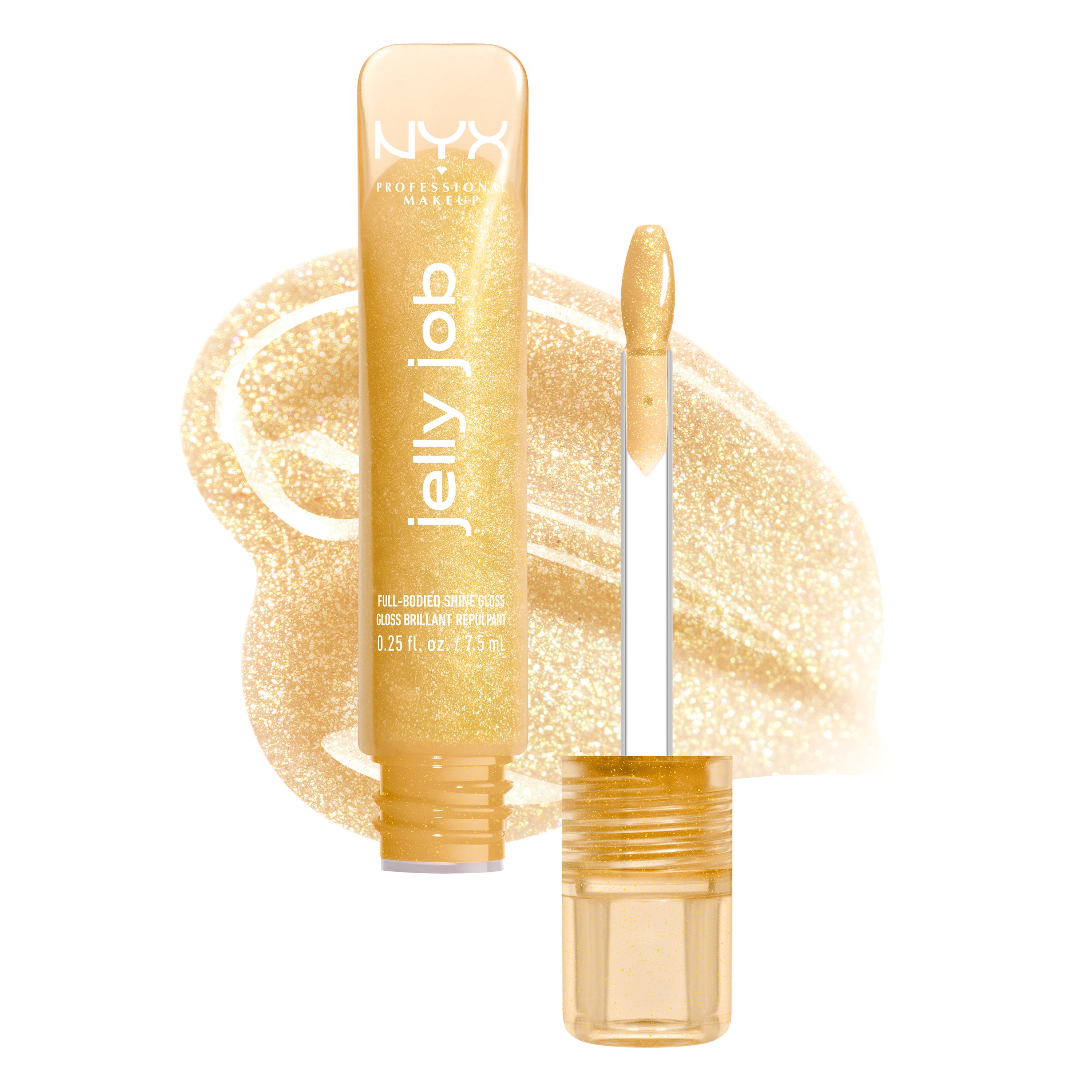 NYX PROFESSIONAL MAKEUP Lipgloss JELLY JOB FULL BODIED SHINE GLOSS, no Filler -pflegender Gloss für optisch vollere Lippen