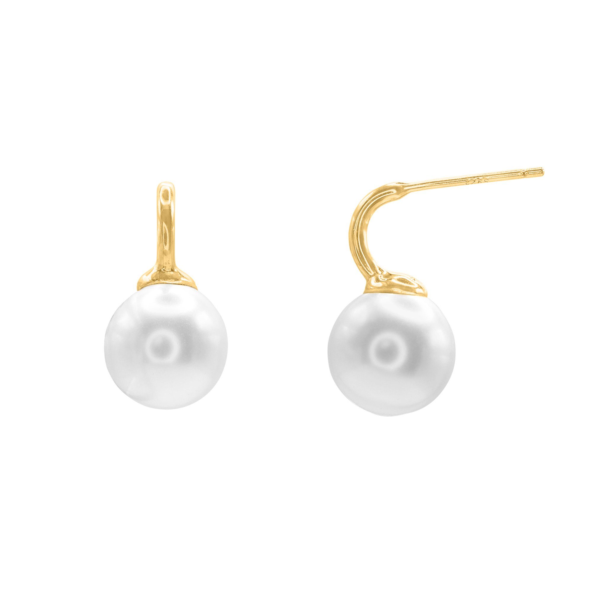 Lorena Geschenkverpackung), Paar goldfarben Perlen (Ohrringe, mit Ohrringe Heideman Ohrstecker inkl. Frauen
