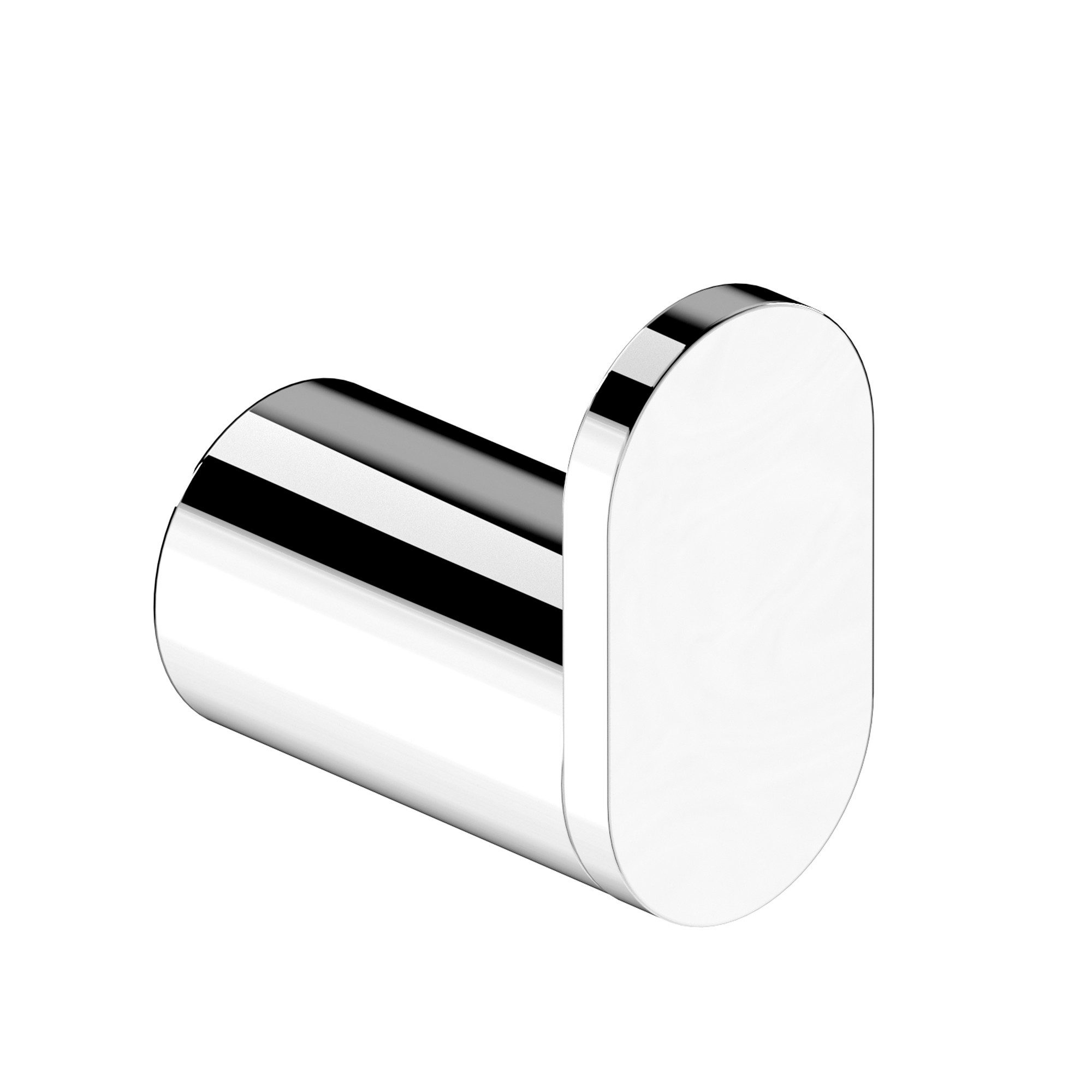 CHRIS BERGEN Handtuchhaken Bademantelhaken Geschirrtuchhaken, aus Messing in Chrom und Schwarz matt