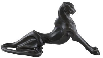 Casa Padrino Dekofigur Luxus Bronzefigur Gepard 85 x 27 x H. 43 cm - Art Deco Figur