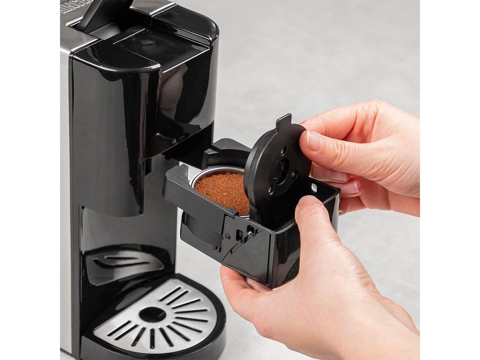 auch Kaffee-Pulver Kapselmaschine, abnehmbarem PRINCESS mit Kaffeemaschine für klein Wassertank