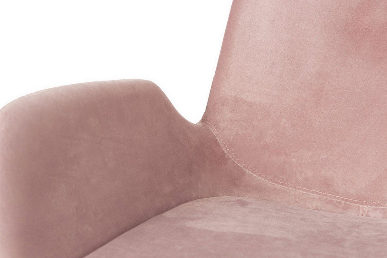 Zuiver Stuhl rosa grau Samt Armlehnstuhl Brit