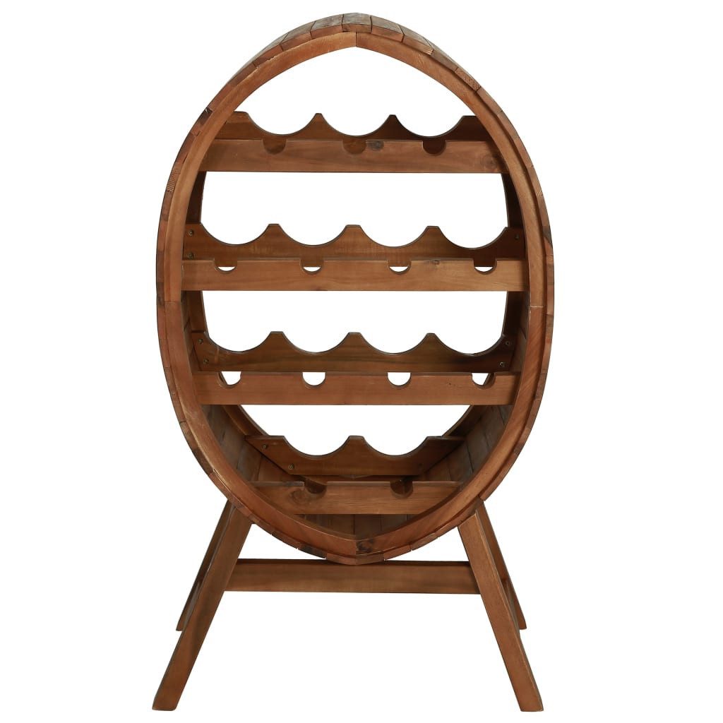 vidaXL Weinregal Weinregal 13 Flaschen nholz Massiv, 13-tlg.