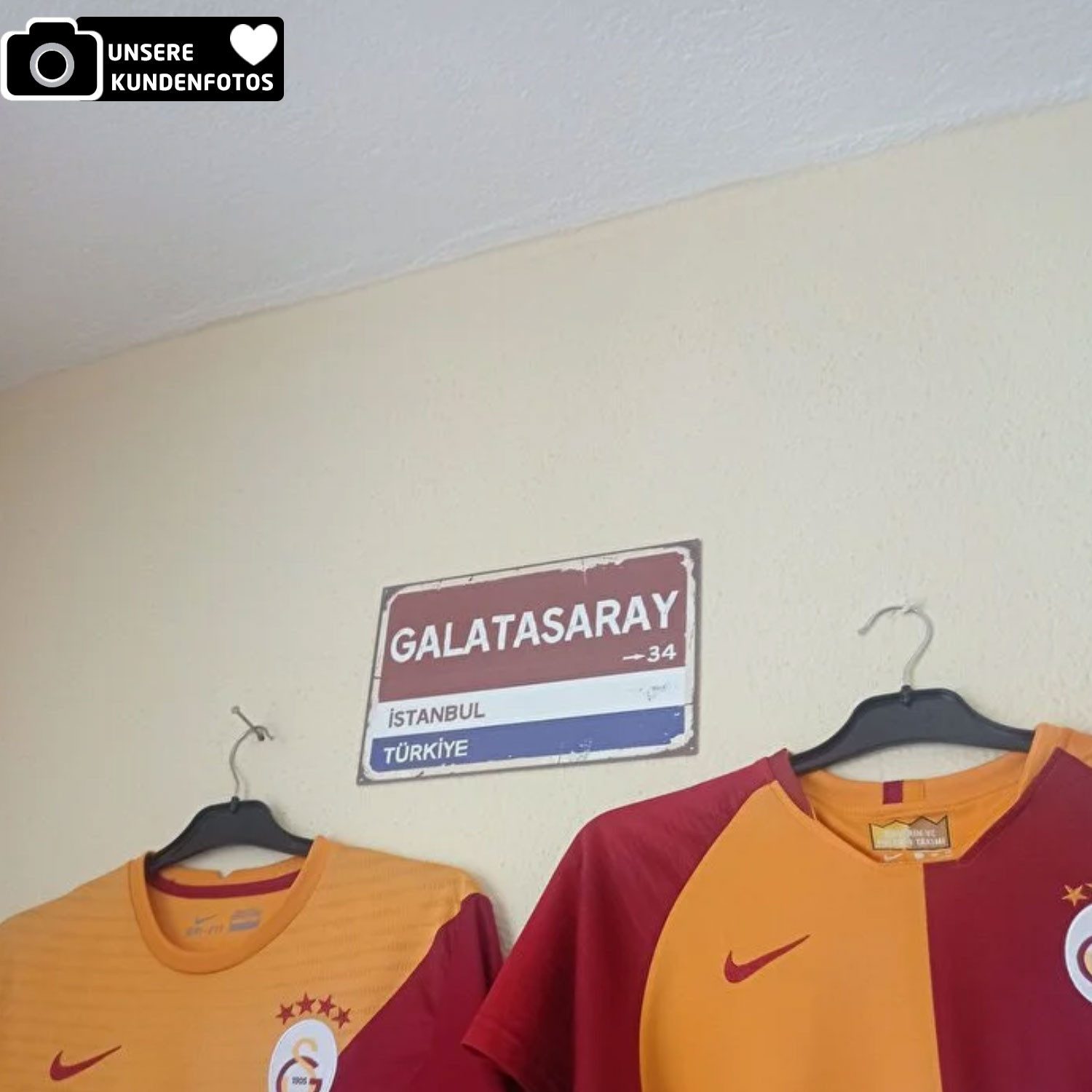 Jungengel Wandbild Galatasaray 20x30cm Istanbild Wandposter 34 Wandbehänge GS 1905, Galatasaray, Vintage, Retro & Nostalgie, Fan-Liebling, Oldschool Schild zum Stadion