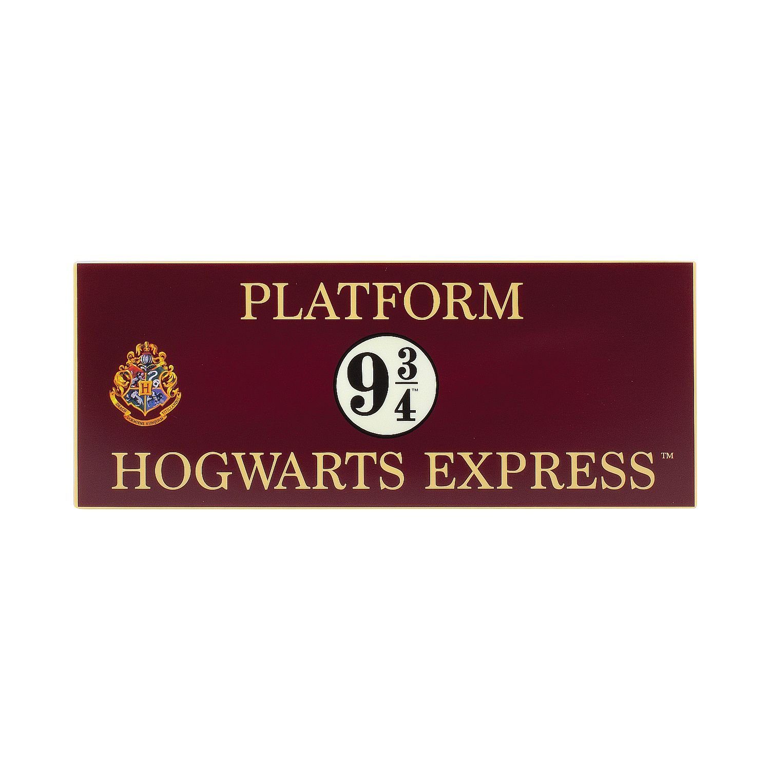 Gleis Dekolicht Express 9 Hogwarts Paladone LED Logo Harry Leuchte 3/4 Potter