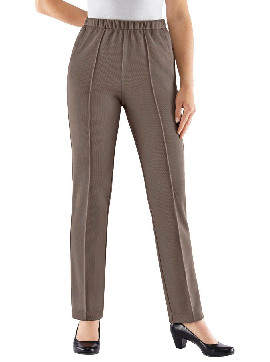 WITT WEIDEN Jerseyhose Innenbeinlänge ca. 77 cm taupe