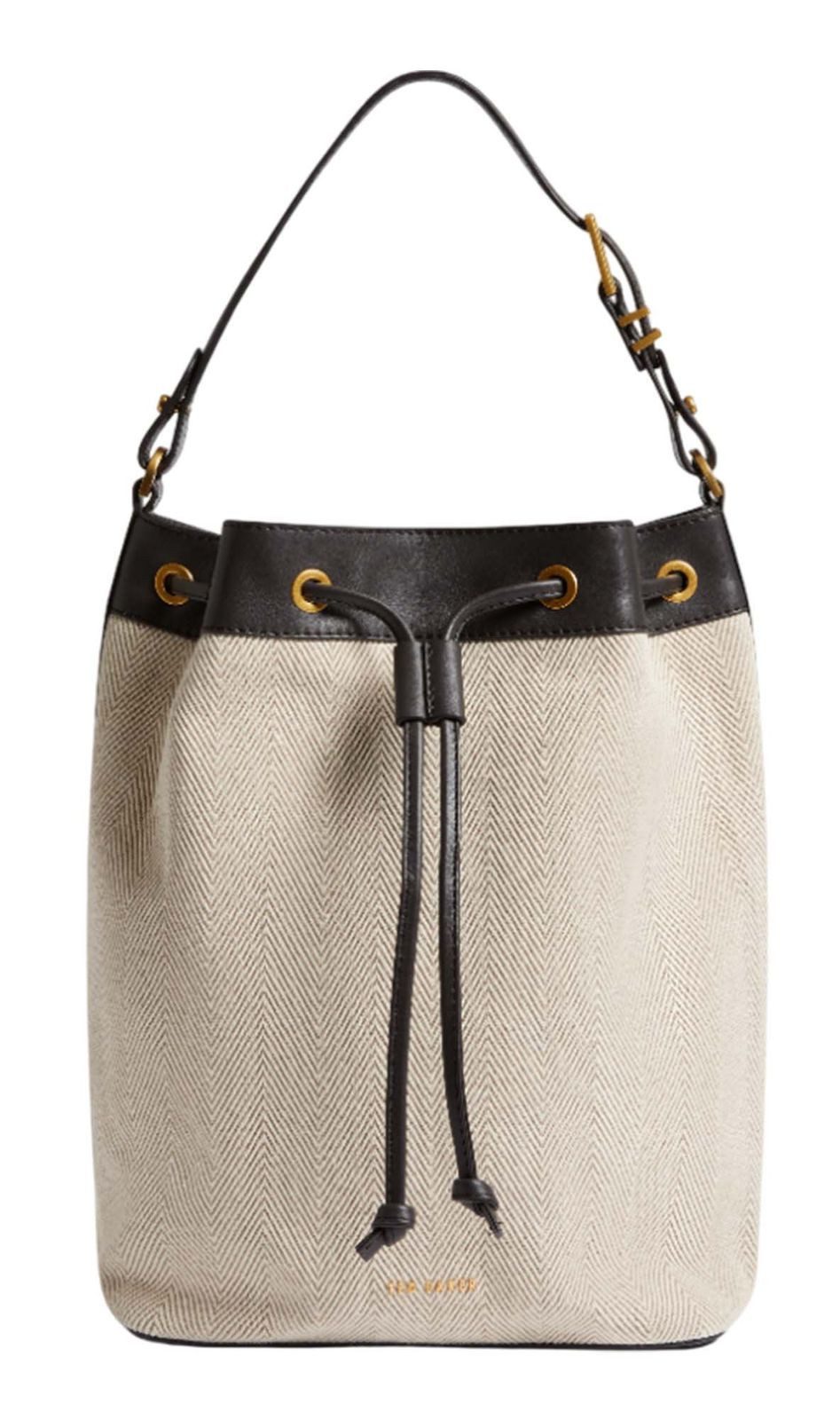 Ted Baker Schultertasche Tashah Belt Detail Canvas Herringbone Shoulder Bag
