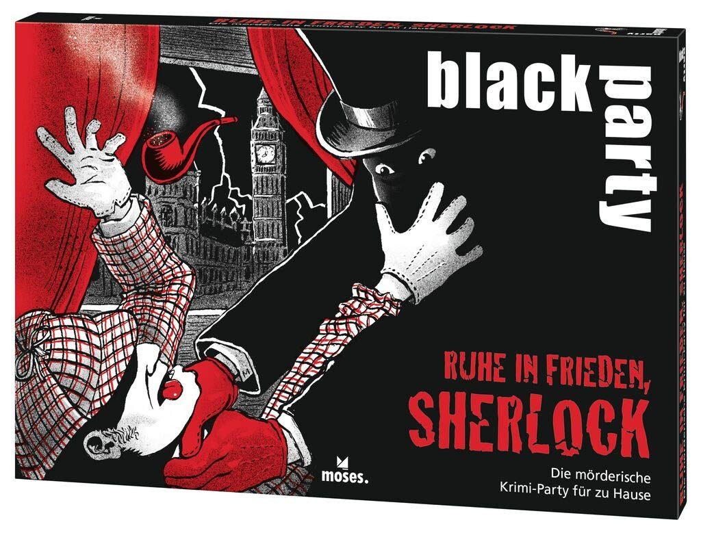 moses Spiel Black Party - Ruhe in Frieden, Sherlock, Kartenspiel, 6-7 Spieler