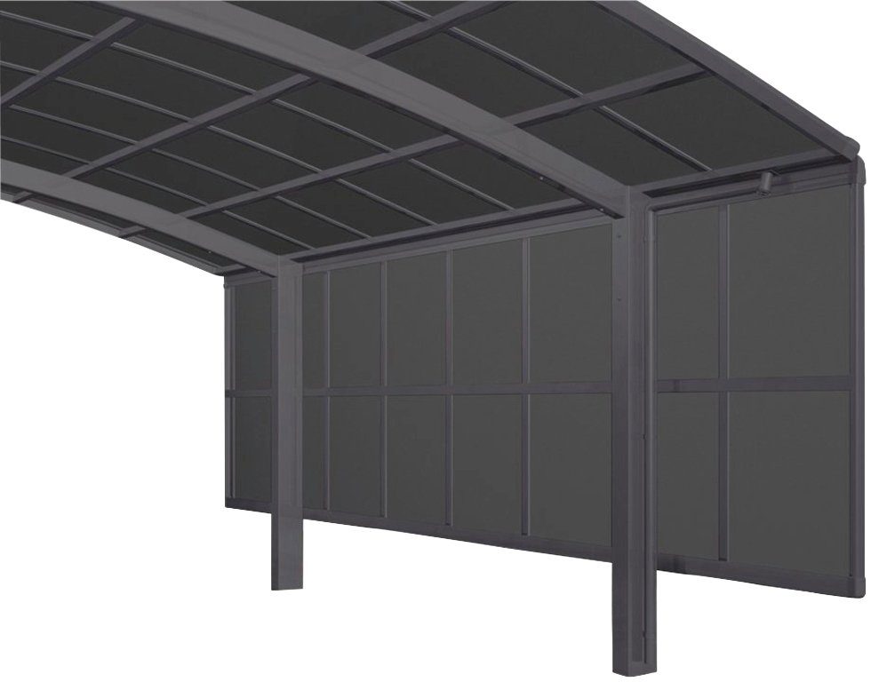 Ximax Carport-Seitenwand, BxH:491x200 cm, 3 Module-schwarz, Portoforte und Carports Linea für