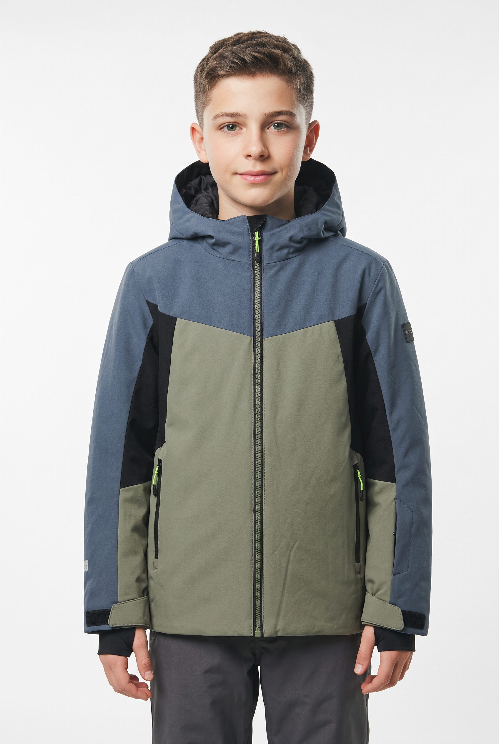 Icepeak Skijacke ICEPEAK LANGDON JR wasserabweisendes und windabweisendes Material, mit Reißverschluss